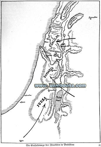 Nazi map of Israeli Invasion of Palestine